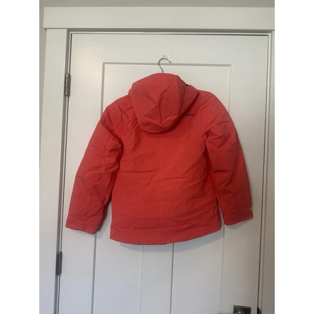 Spyder Girls NEW Conquer Insulated Jacket Ski Snowboard Jacket Size 12 Coral